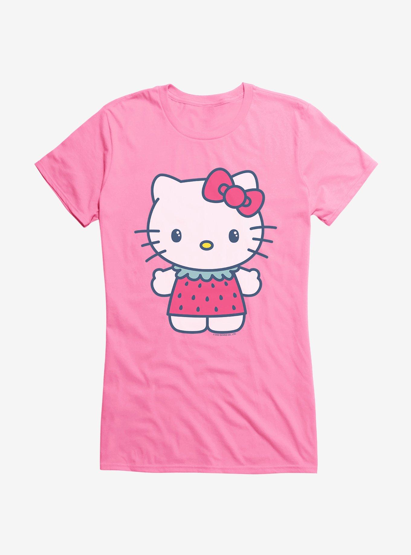Hello Kitty Kawaii Vacation Strawberry Outfit Girls T-Shirt, CHARITY PINK, hi-res