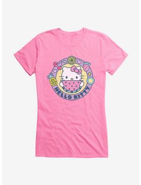 Hello Kitty Kawaii Vacation Watermelon Icon Girls T-Shirt, CHARITY PINK, hi-res