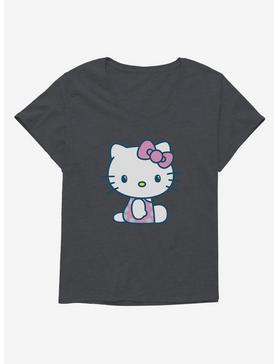 Hello Kitty Kawaii Vacation Polka Dot Swim Outfit Girls T-Shirt Plus Size, , hi-res