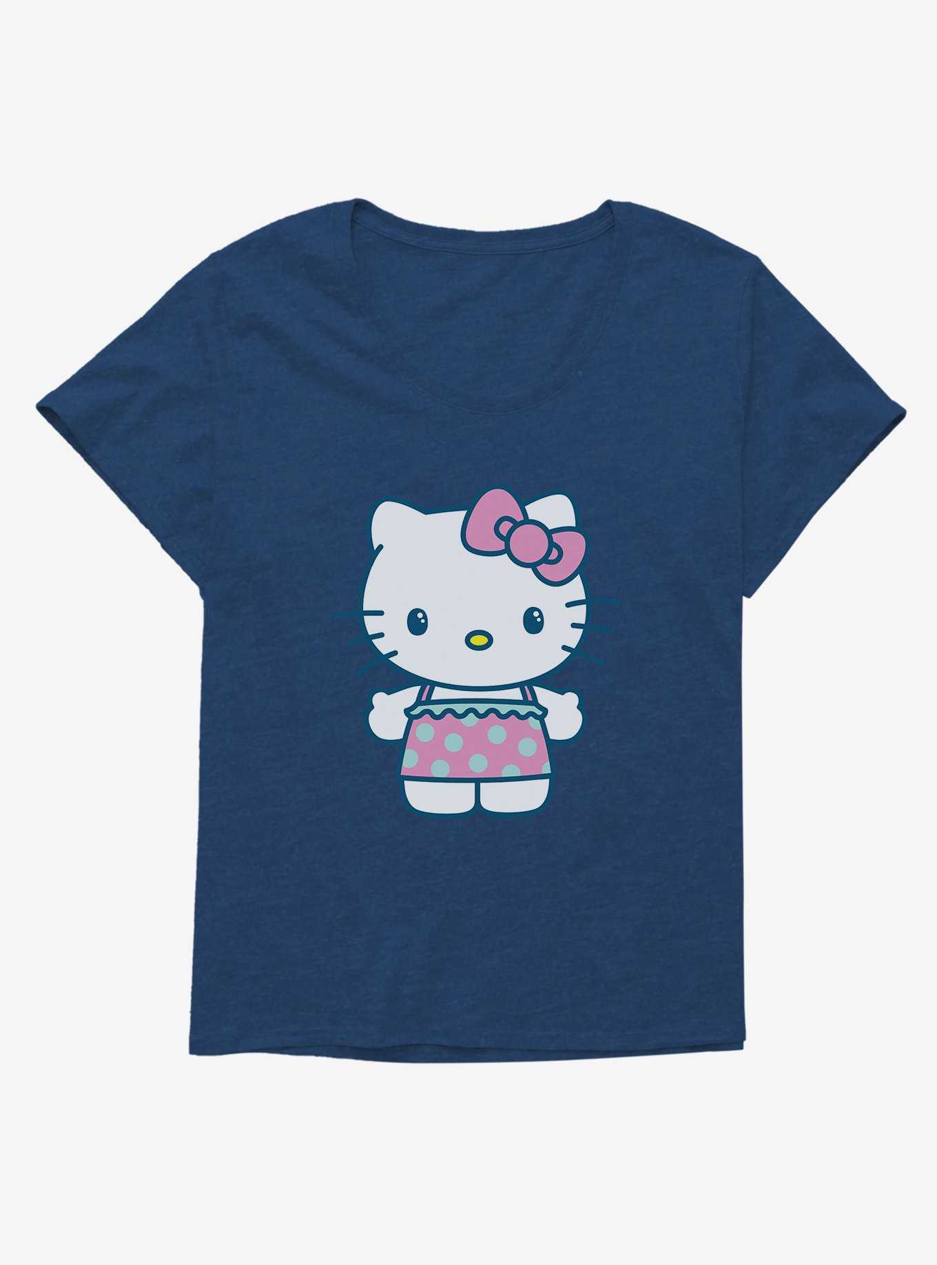 Hello Kitty Kawaii Vacation Ruffles Outfit Girls T-Shirt Plus Size, , hi-res