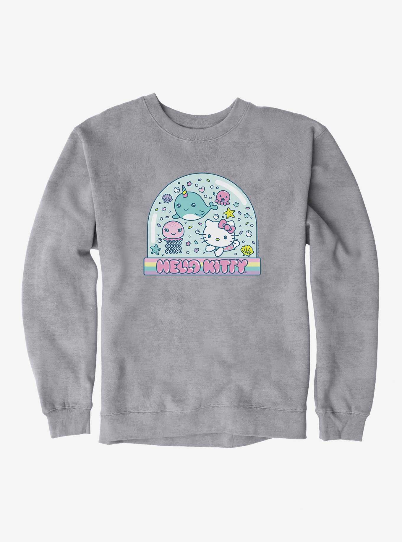 Hello Kitty Kawaii Vacation Snow Globe Sweatshirt, , hi-res