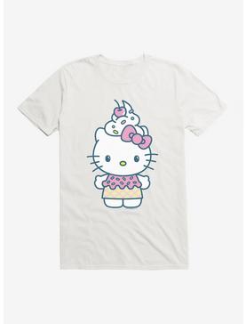 Hello Kitty Kawaii Vacation Ice Cream Outfit T-Shirt, WHITE, hi-res