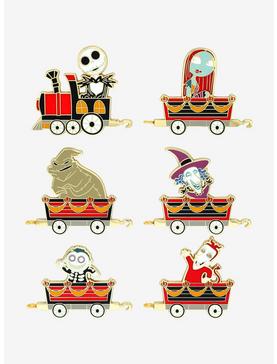 Plus Size Disney The Nightmare Before Christmas Characters Blind Box Enamel Pin - BoxLunch Exclusive, , hi-res