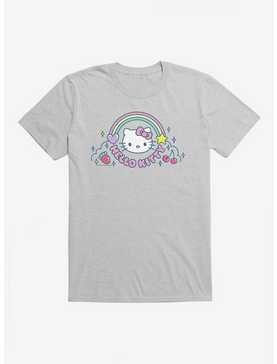 Hello Kitty Kawaii Vacation Rainbow Logo T-Shirt, , hi-res