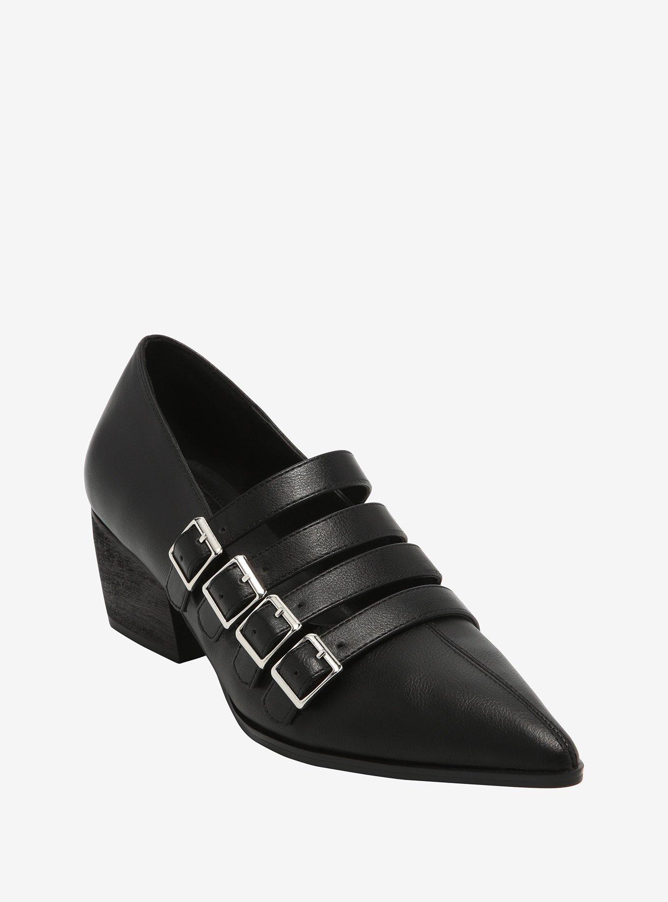 Strange Cvlt Black Coven Heels, BLACK, hi-res