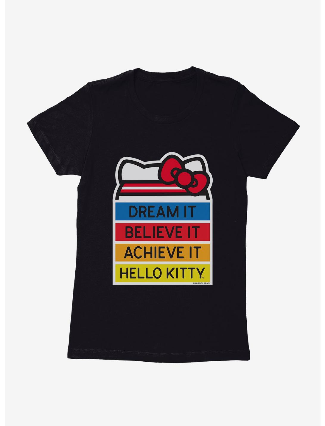 Hello Kitty Dream It Believe It Achieve It Womens T-Shirt, , hi-res