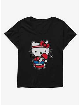 Hello Kitty Table Tennis Womens T-Shirt Plus Size, , hi-res