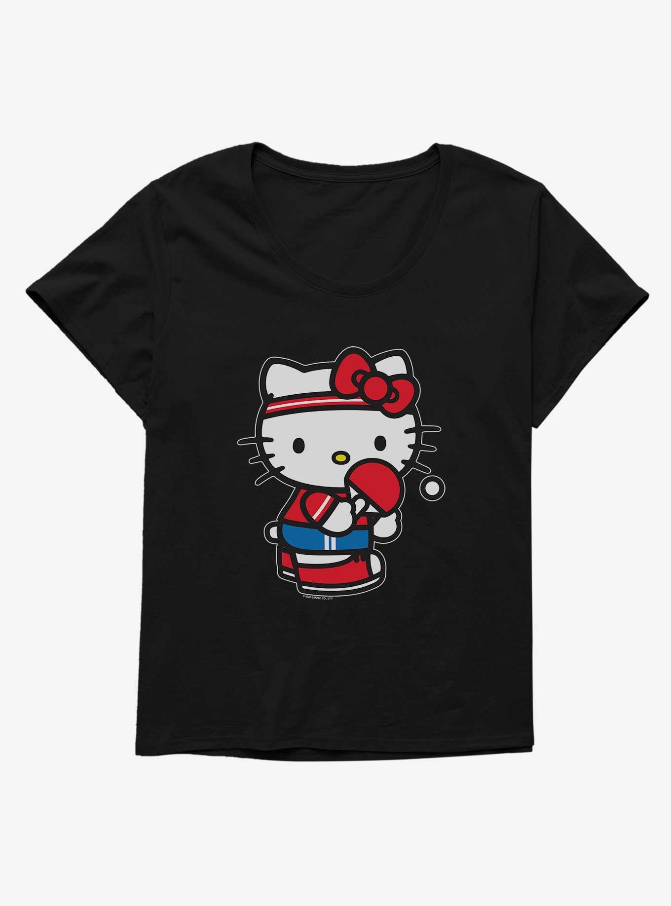 Hello Kitty Table Tennis Womens T-Shirt Plus Size, , hi-res