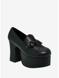 Strange Cvlt Banshee Loafer Heels, BLACK, hi-res