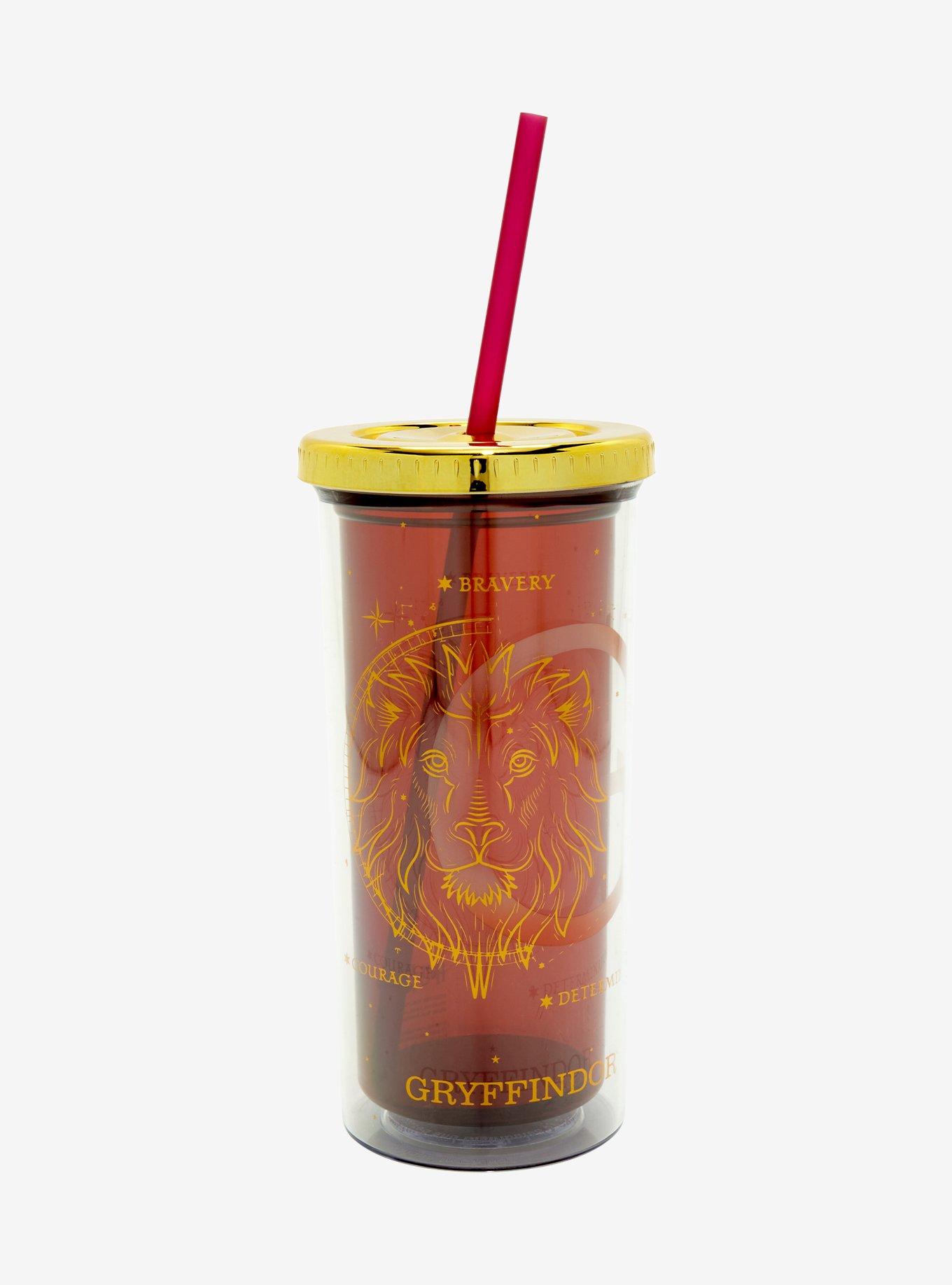Toynk Harry Potter Hogwarts Crest Carnival Cup With Lid And Straw | Holds  20 Ounces