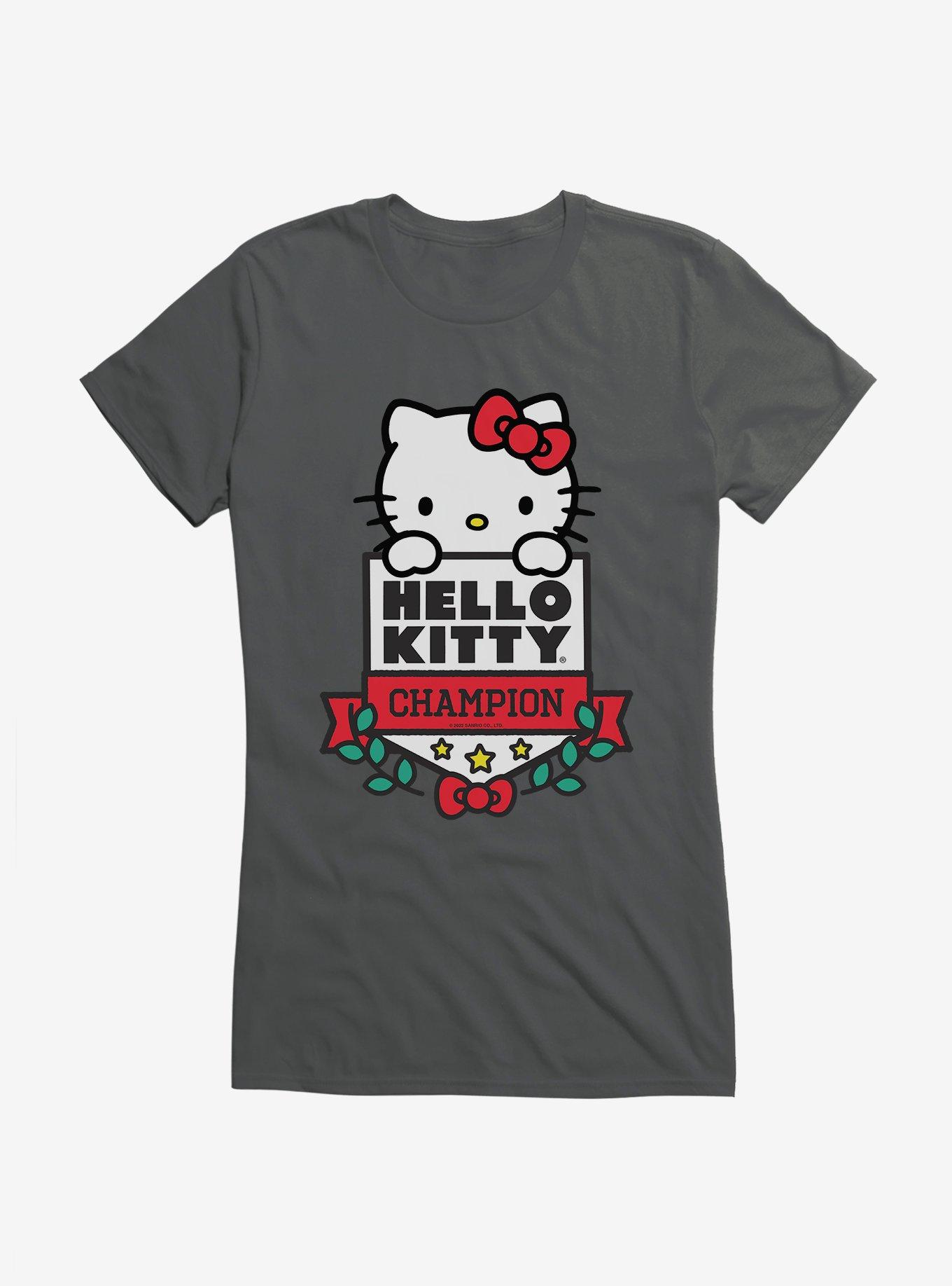 Hello Kitty Champion Girls T-Shirt, CHARCOAL, hi-res