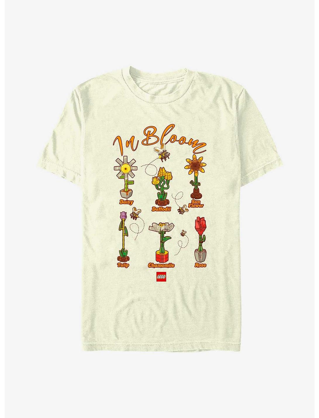 Lego Textbook Flowers In Bloom T-Shirt, NATURAL, hi-res