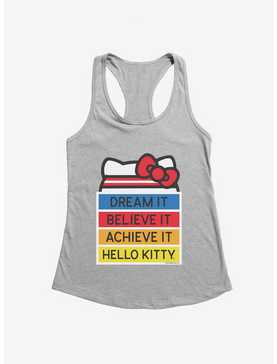 Hello Kitty Dream It Believe It Achieve It Girls Tank, , hi-res