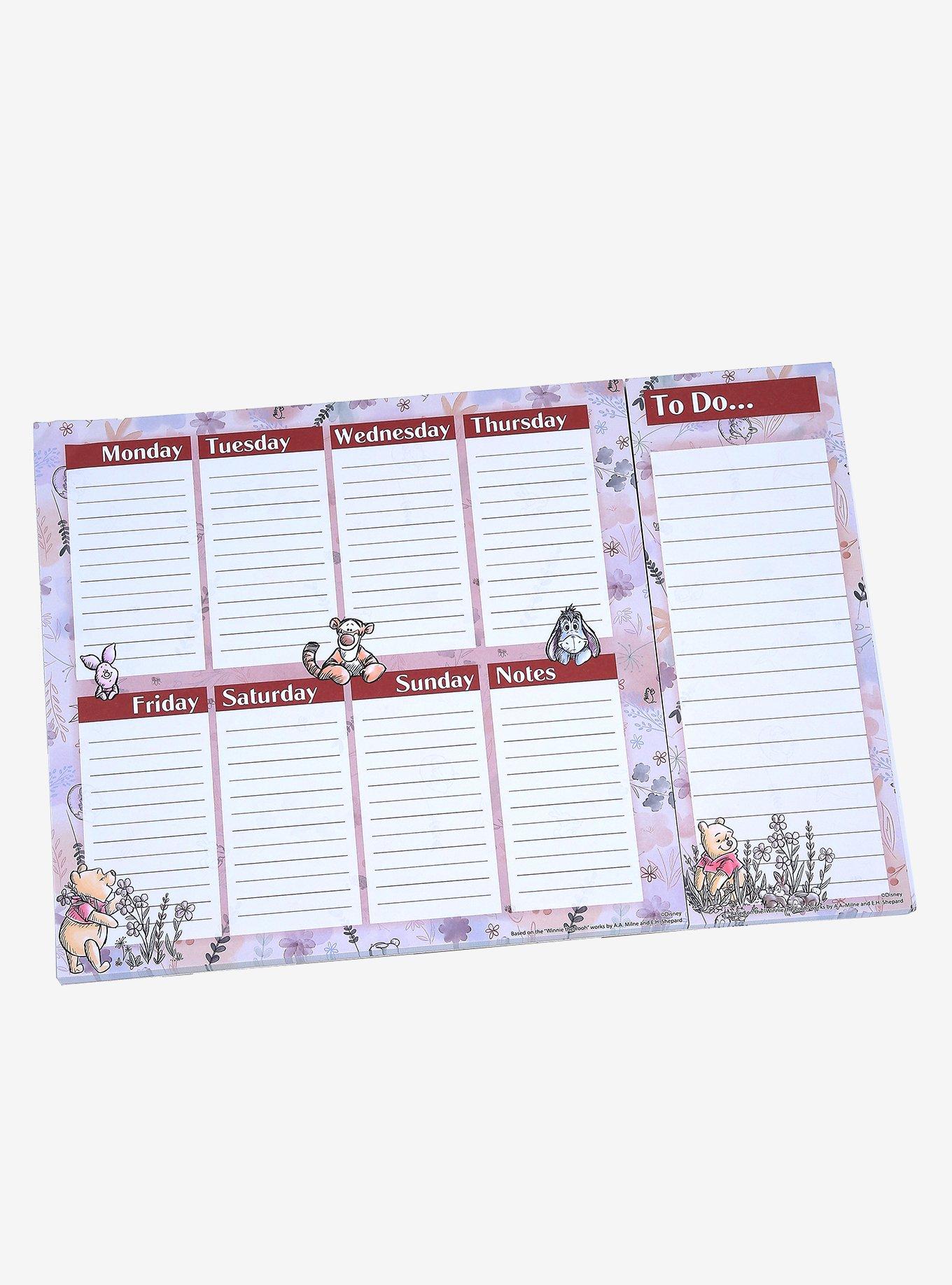 Disney Winnie the Pooh Hundred Acre Wood Friends Floral Desk Planner, , hi-res