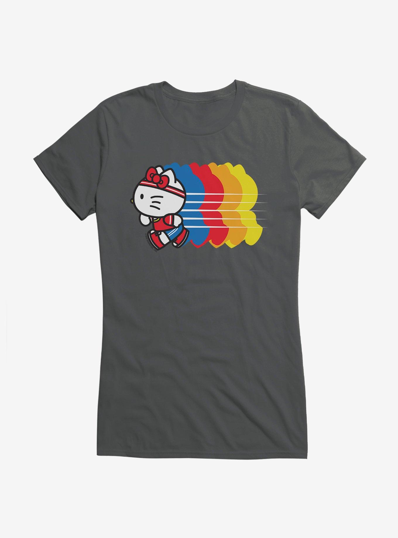 Hello Kitty Color Sprint Girls T-Shirt, CHARCOAL, hi-res