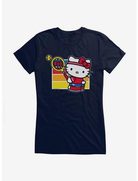 Hello Kitty Color Tennis Serve Girls T-Shirt, NAVY, hi-res