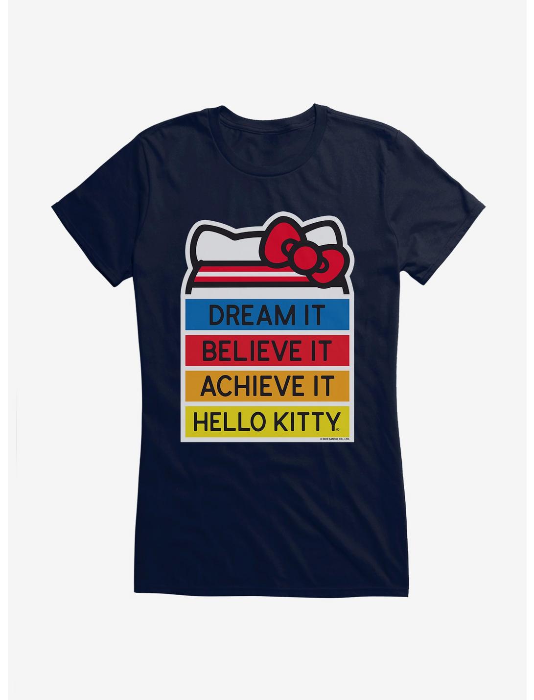 Hello Kitty Dream It Believe It Achieve It Girls T-Shirt, , hi-res