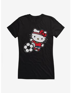 Hello Kitty Soccer Kick Girls T-Shirt, BLACK, hi-res