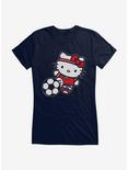 Hello Kitty Soccer Kick Girls T-Shirt, NAVY, hi-res