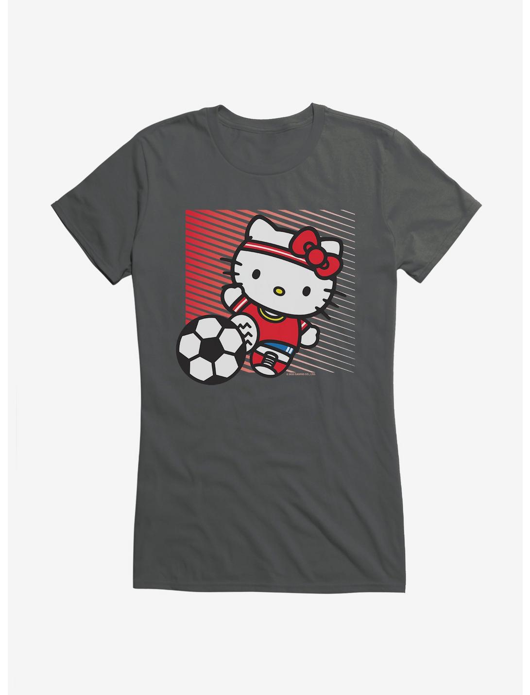 Hello Kitty Soccer Speed Girls T-Shirt, CHARCOAL, hi-res