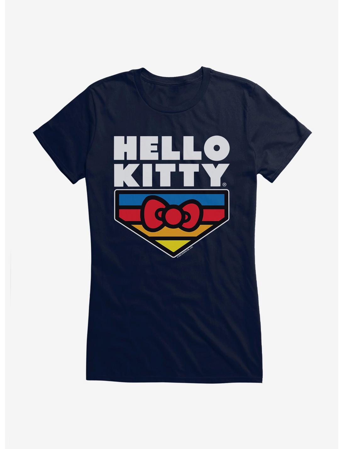 Hello Kitty Sports Logo Girls T-Shirt, NAVY, hi-res