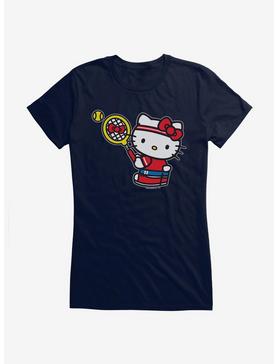 Hello Kitty Tennis Serve Girls T-Shirt, NAVY, hi-res