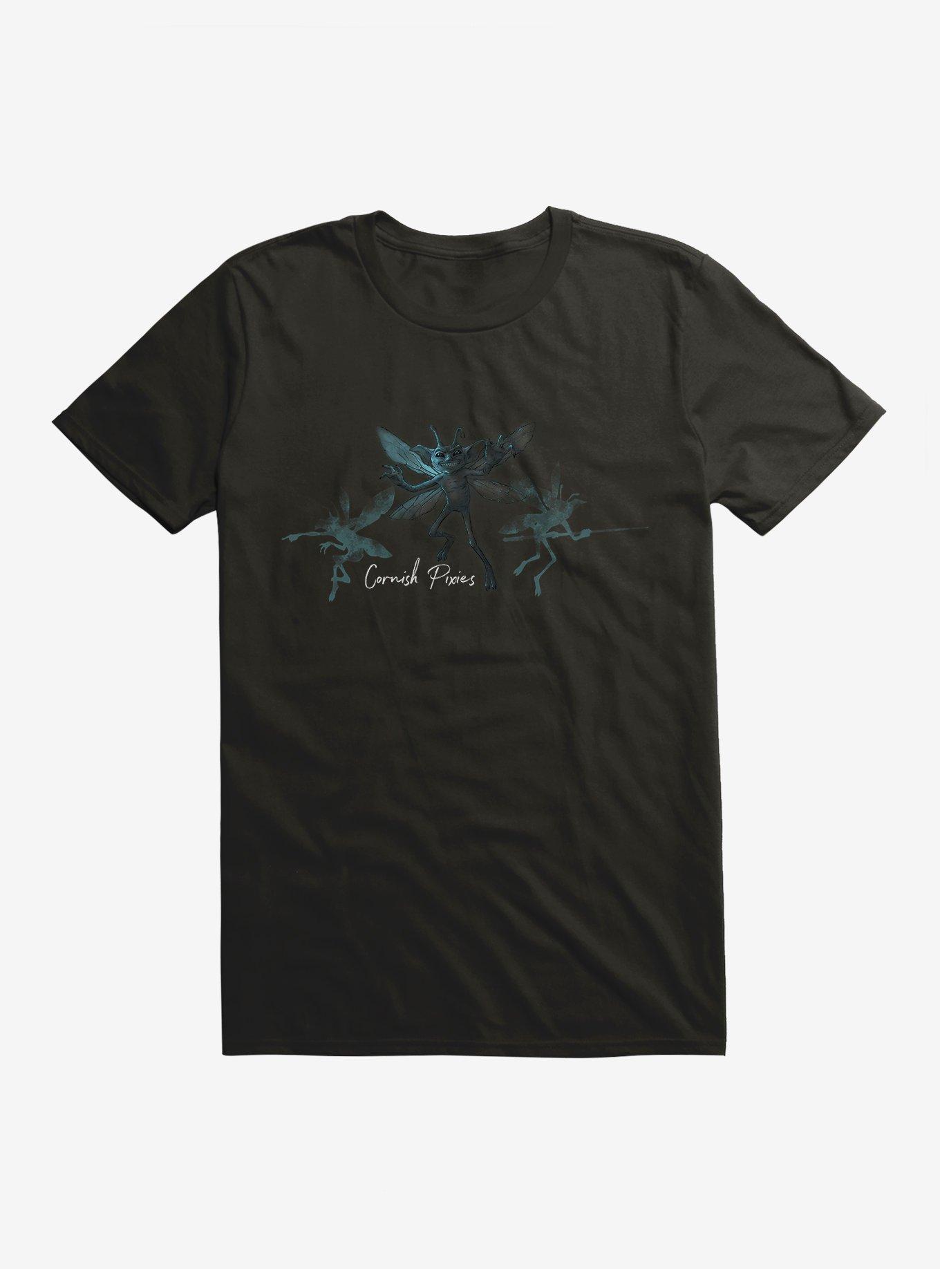 Harry Potter Cornish Pixie Illustrated T-Shirt, BLACK, hi-res