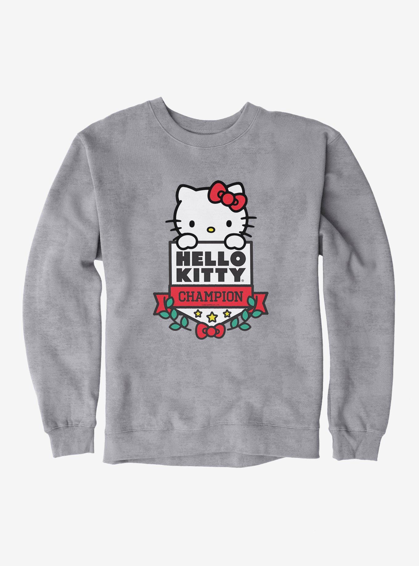 Hello Kitty Champion Sweatshirt, HEATHER GREY, hi-res