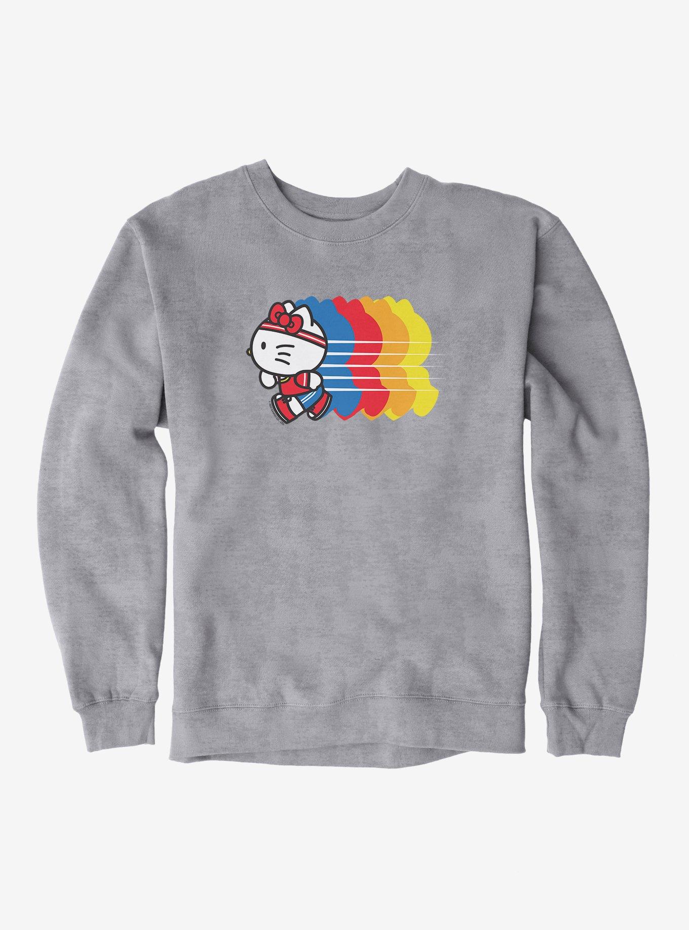 Hello Kitty Color Sprint Sweatshirt, HEATHER GREY, hi-res