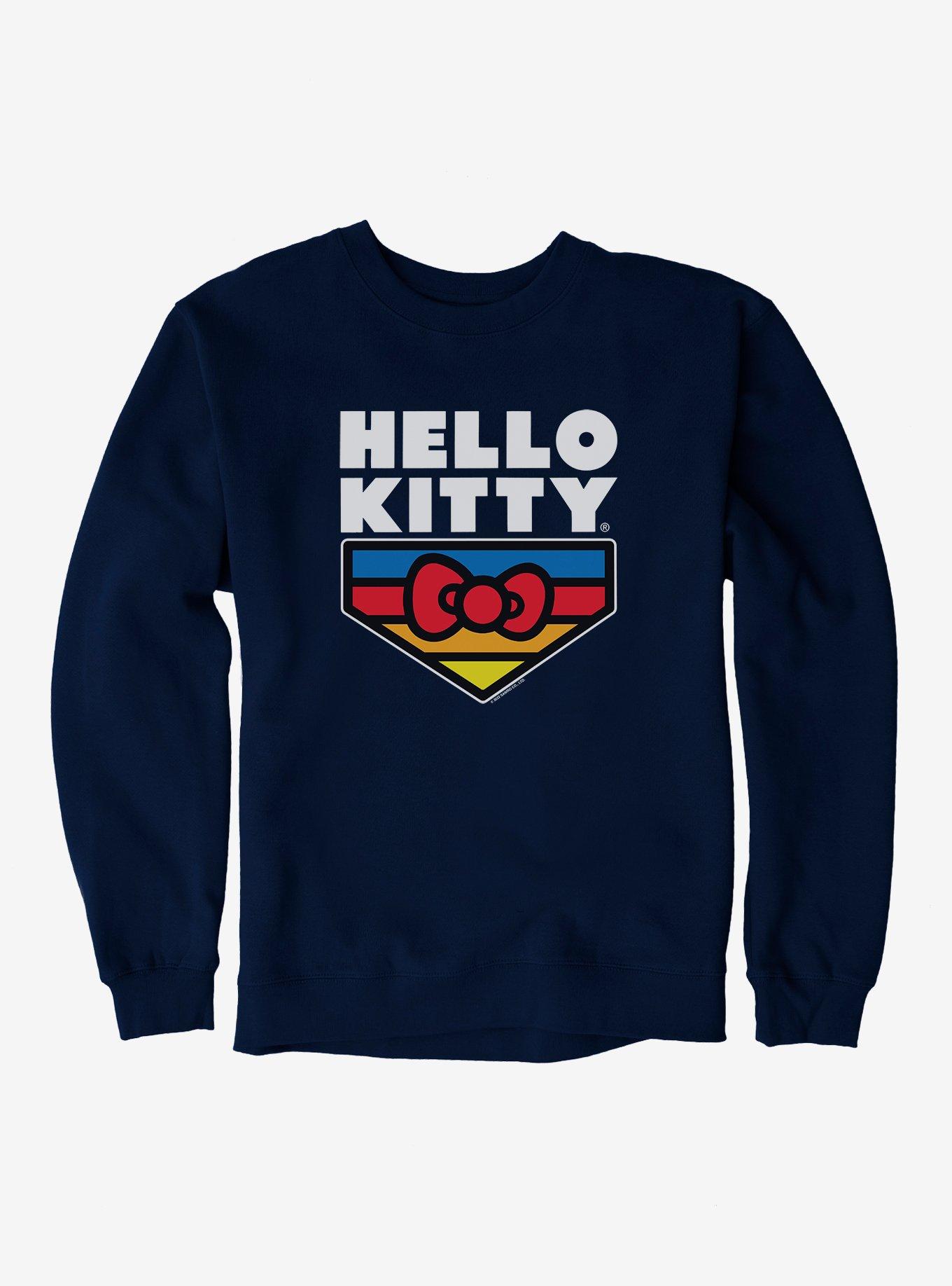 Hello Kitty Sports Logo Sweatshirt, NAVY, hi-res