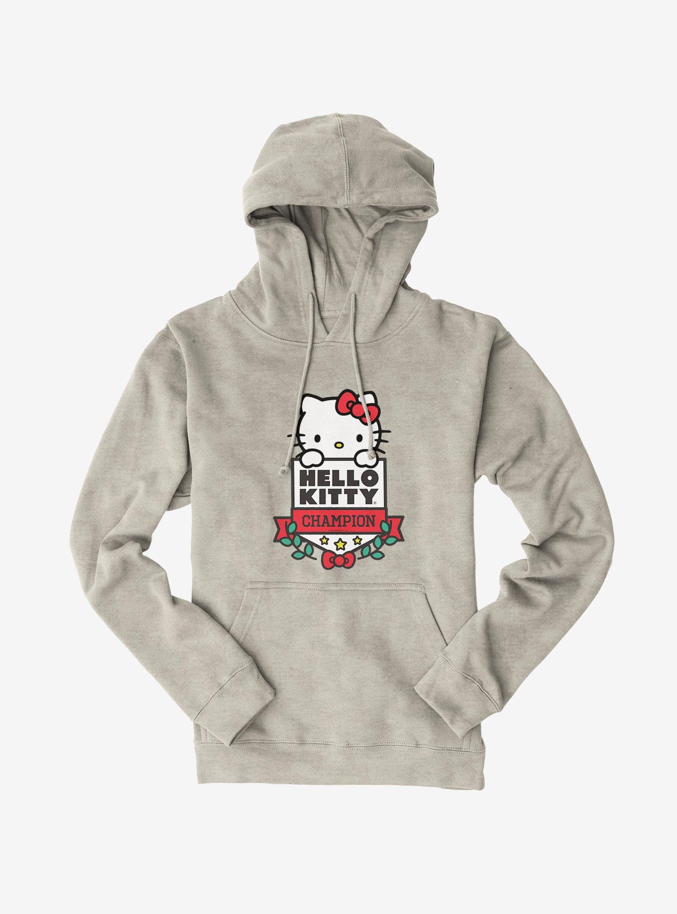 Hello Kitty Champion Hoodie, OATMEAL HEATHER, hi-res