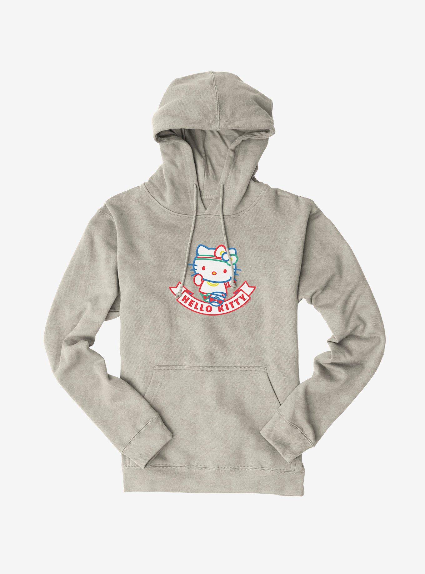 Hello Kitty Color Sports Hoodie, OATMEAL HEATHER, hi-res