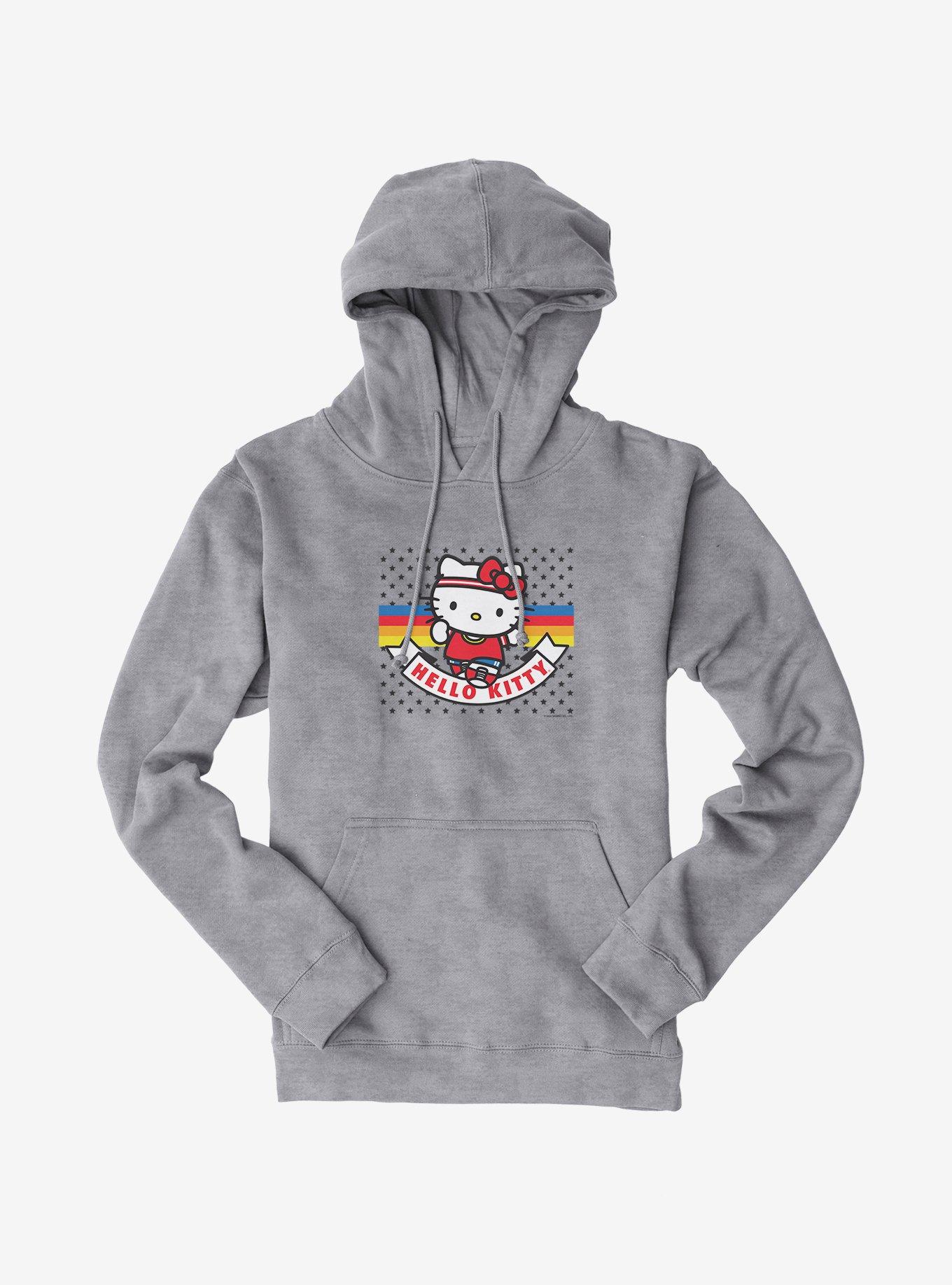 Hello Kitty Sports & Dots Hoodie, HEATHER GREY, hi-res