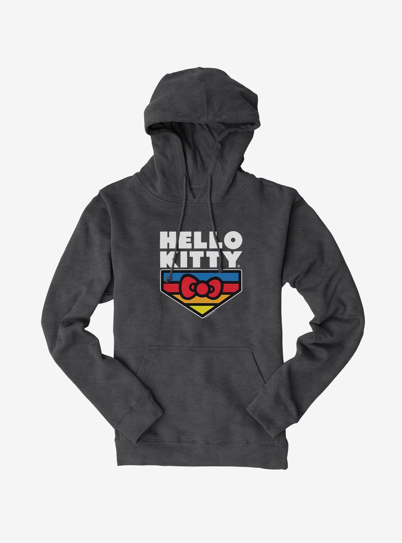 Hello Kitty Sports Logo Hoodie, CHARCOAL HEATHER, hi-res