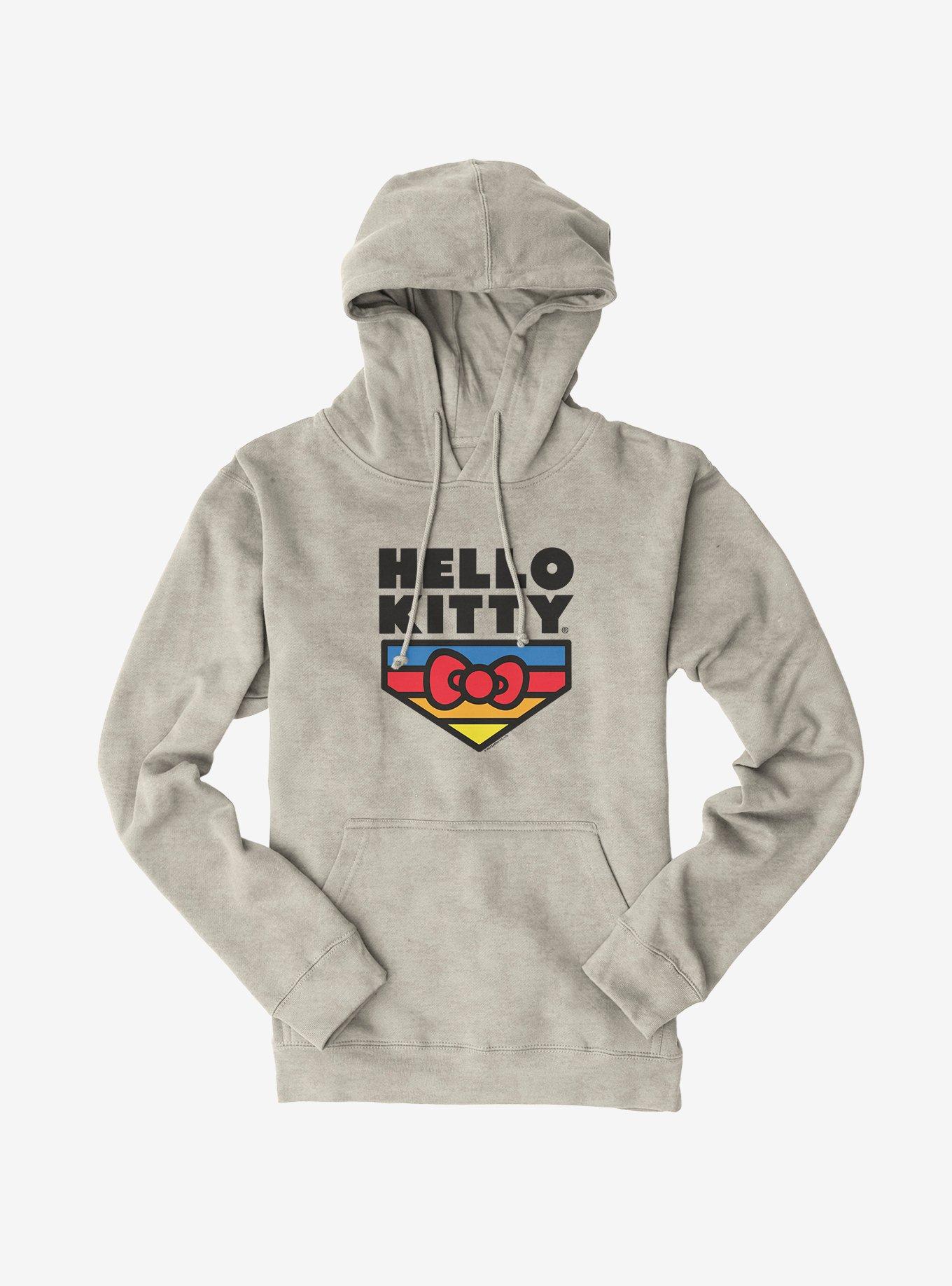 Hello Kitty Sports Logo Hoodie, OATMEAL HEATHER, hi-res
