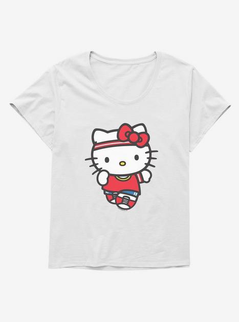 Hello Kitty Quick Run Girls T-Shirt Plus Size - WHITE | Hot Topic