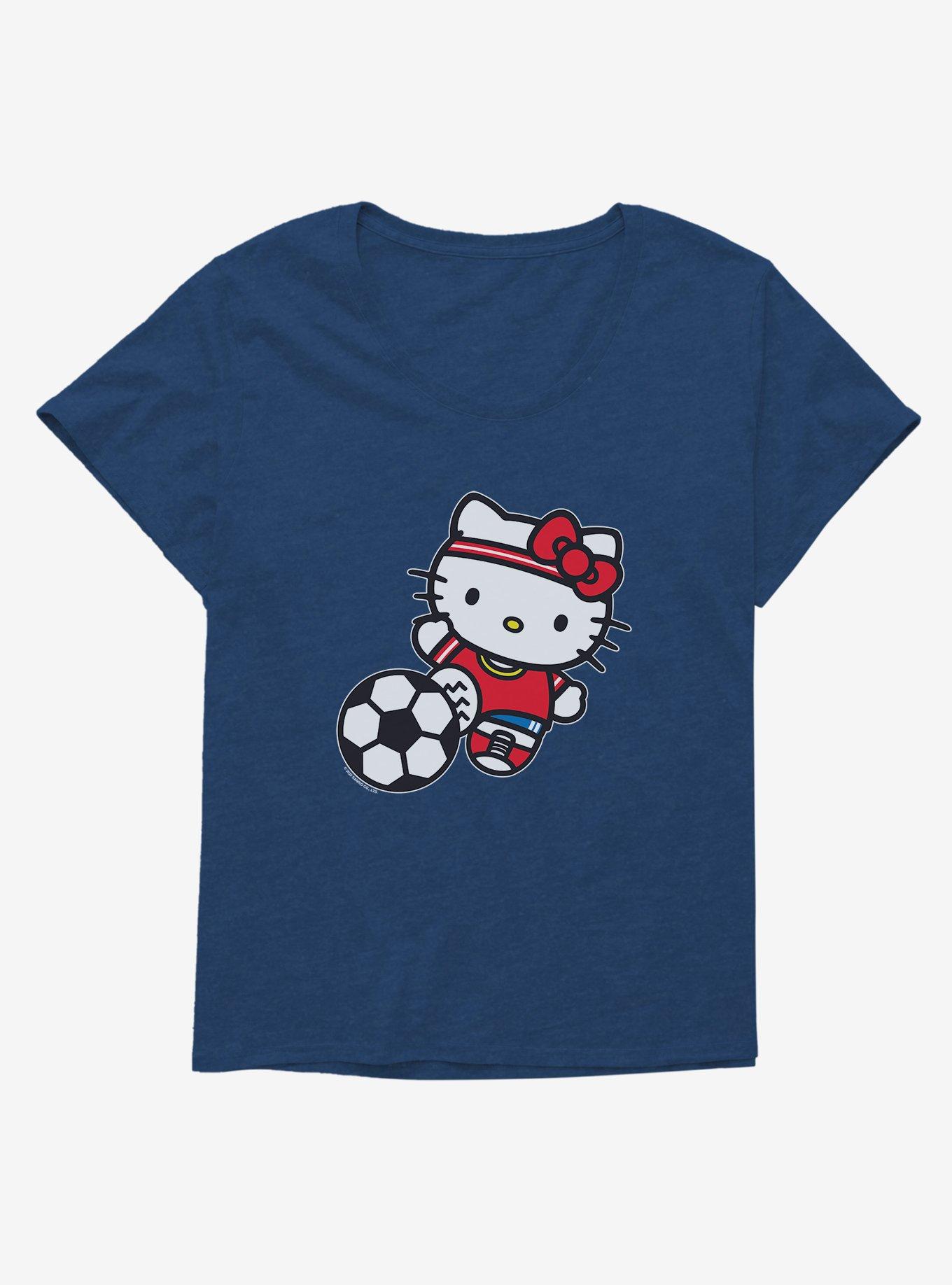 Hello Kitty Soccer Kick Girls T-Shirt Plus Size, , hi-res