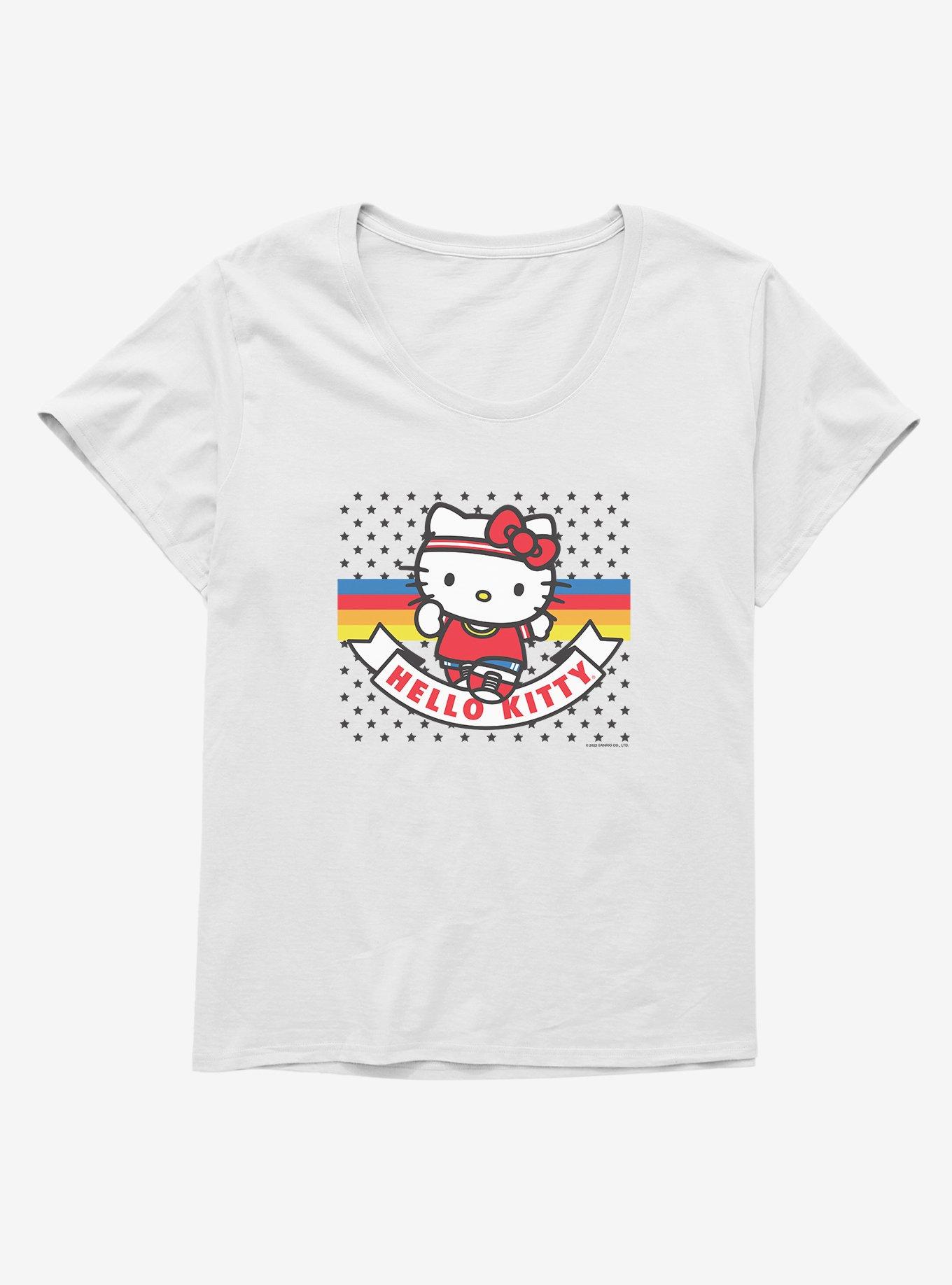Hello Kitty Sports & Dots Girls T-Shirt Plus Size, WHITE, hi-res