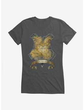 Harry Potter Hogwarts Crest Illustrated Girls T-Shirt, , hi-res