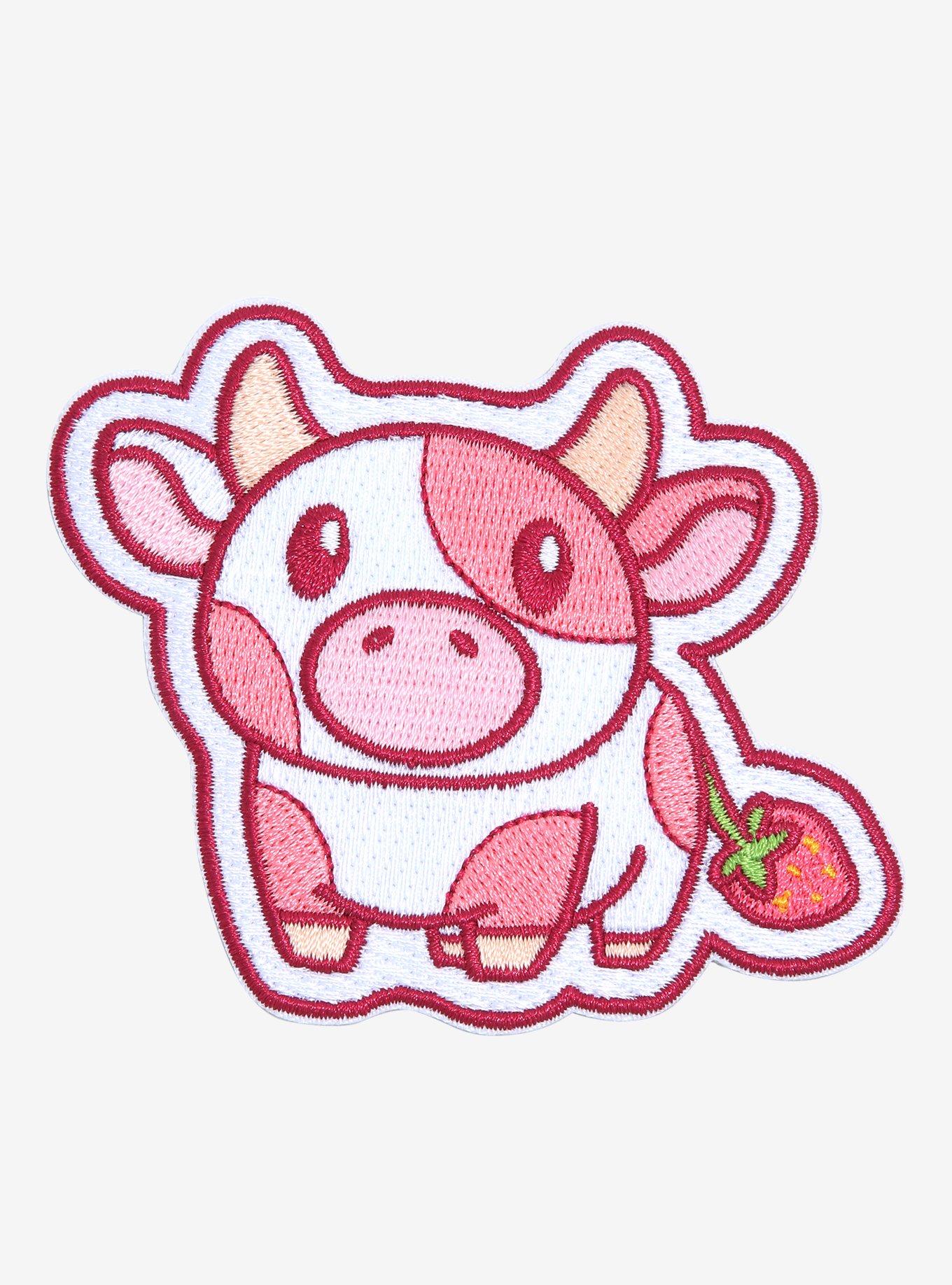 Strawberry Cow Ron On Patch 3nch - Etsy