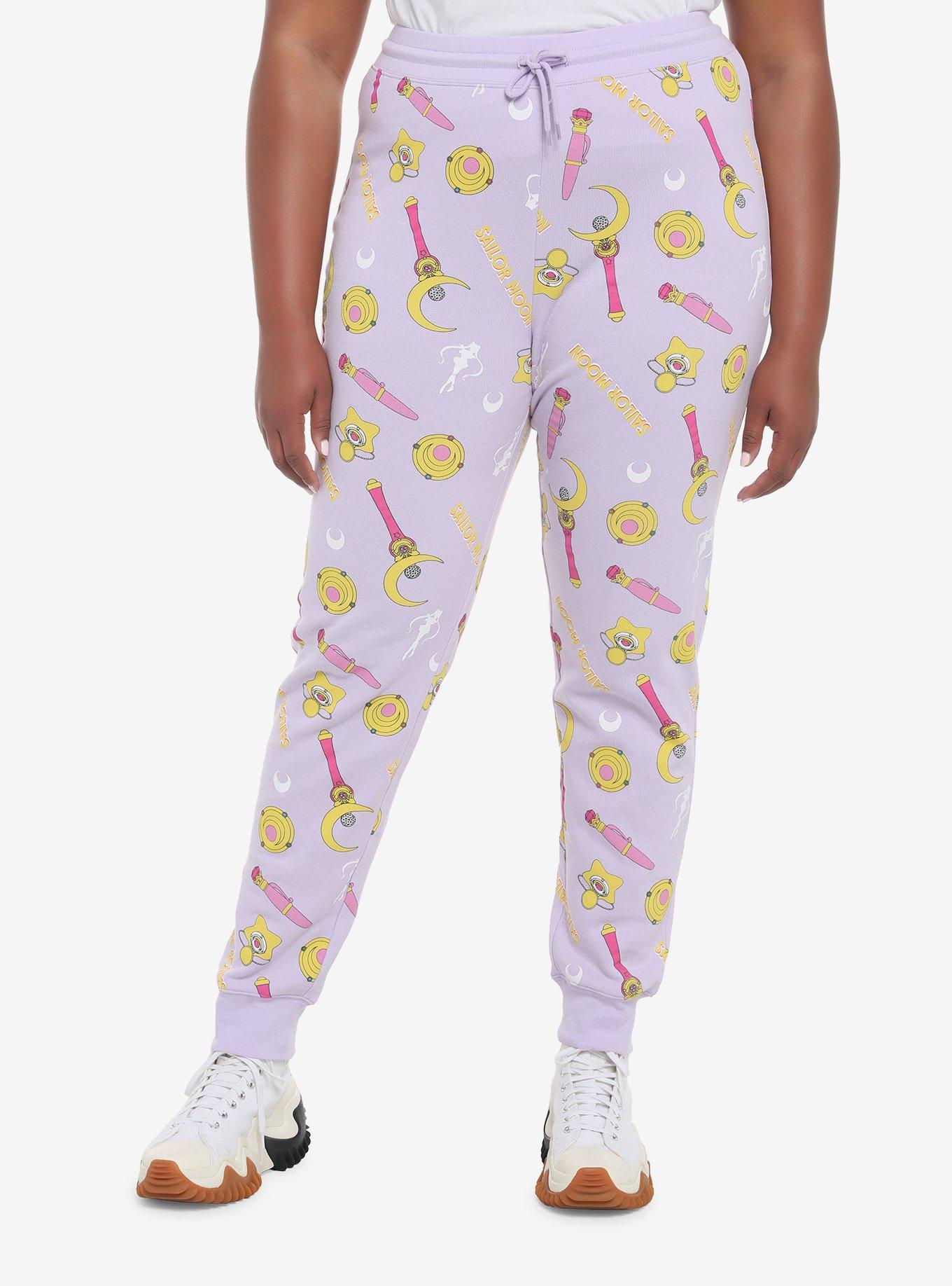 Sailor Moon Allover Print Girls Jogger Sweatpants Plus Size, MULTI, hi-res