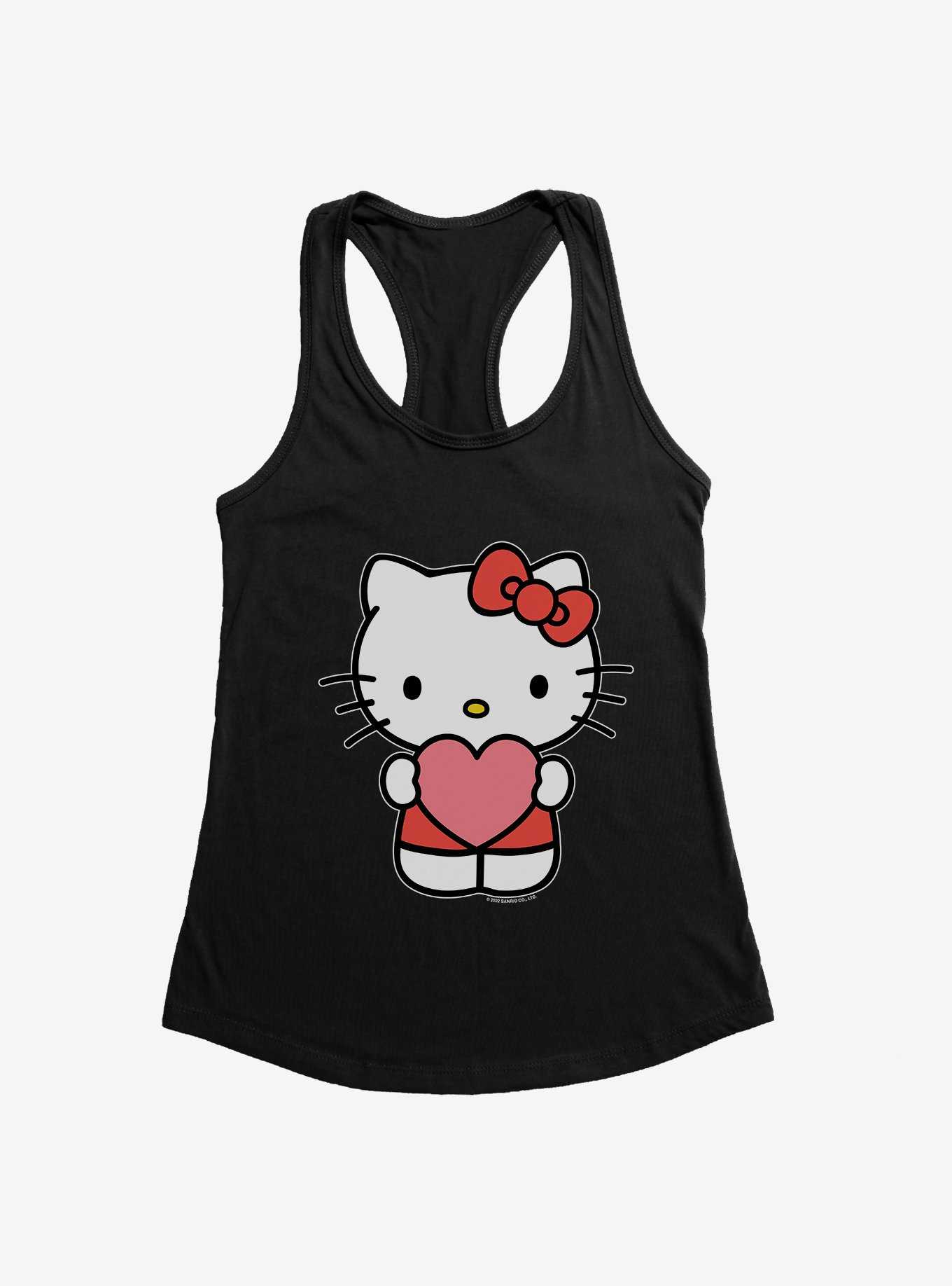 Hello Kitty Holding Heart Womens Tank Top, , hi-res