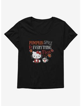 Hello Kitty Pumpkin Spice & Everything Nice Womens T-Shirt Plus Size, , hi-res