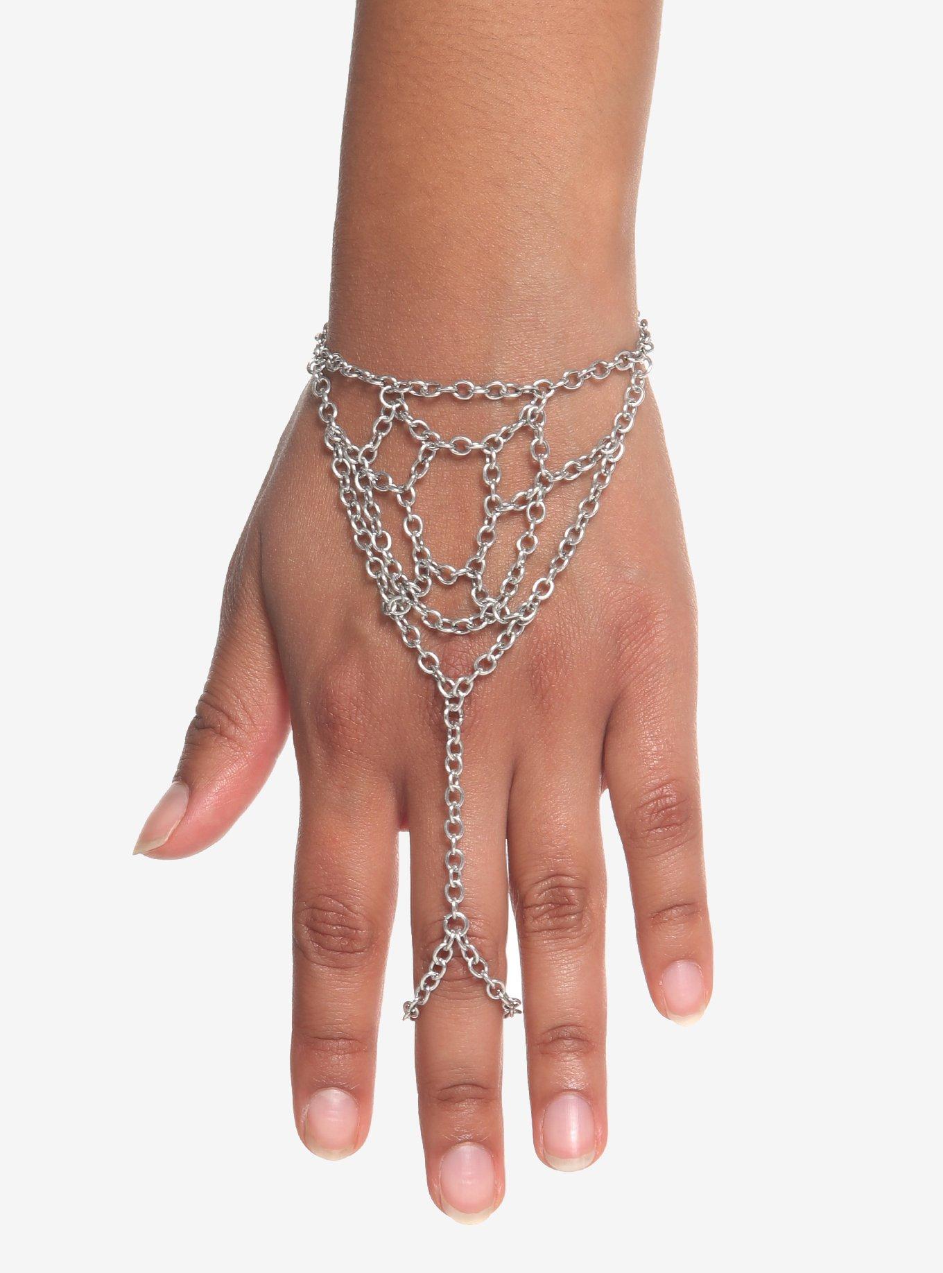 Spiderweb Hand Chain, , hi-res