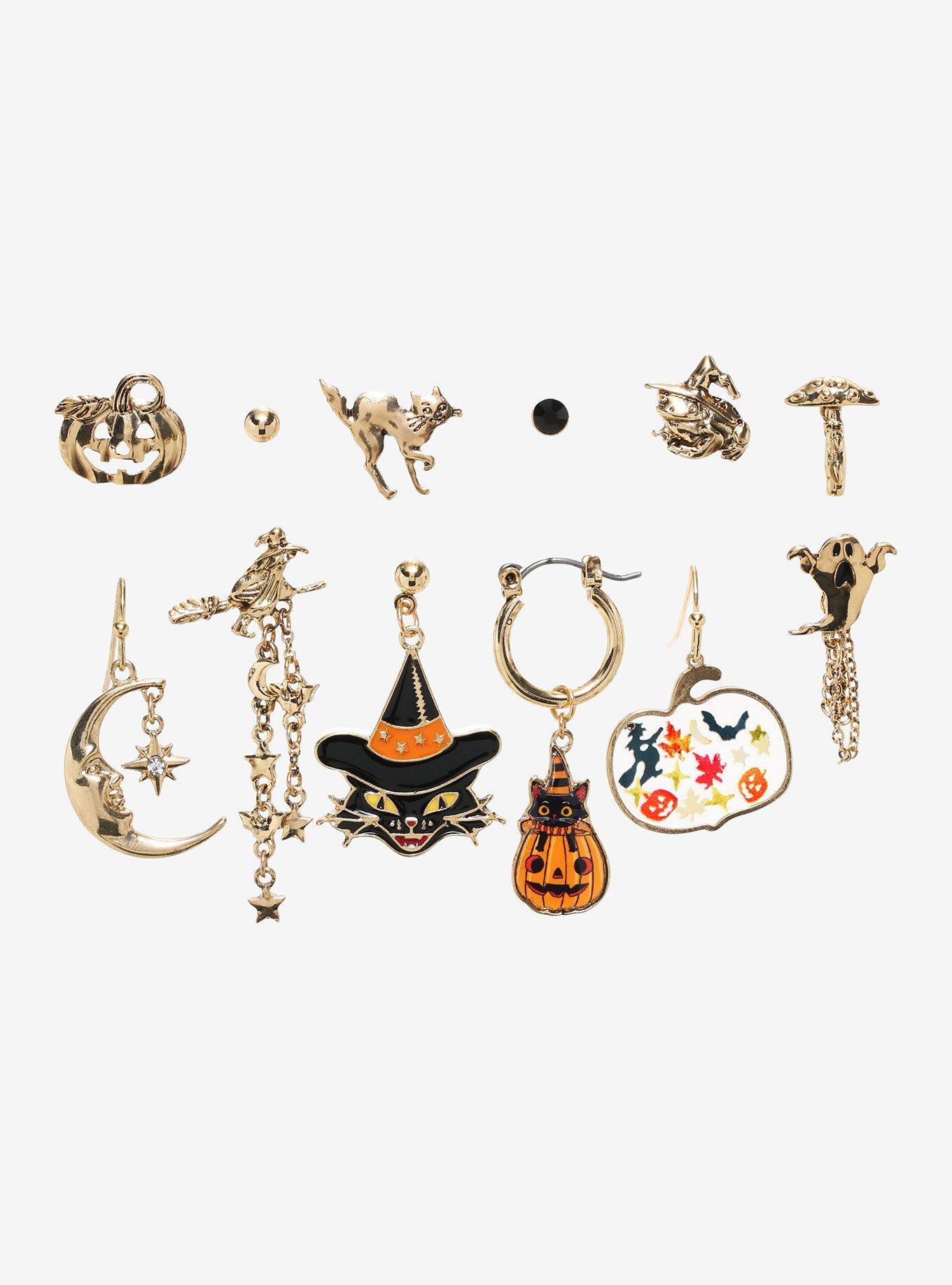 Vintage Halloween Mismatch Earring Set Hot Topic