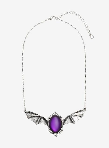 Bat Wing Crystal Necklace | Hot Topic