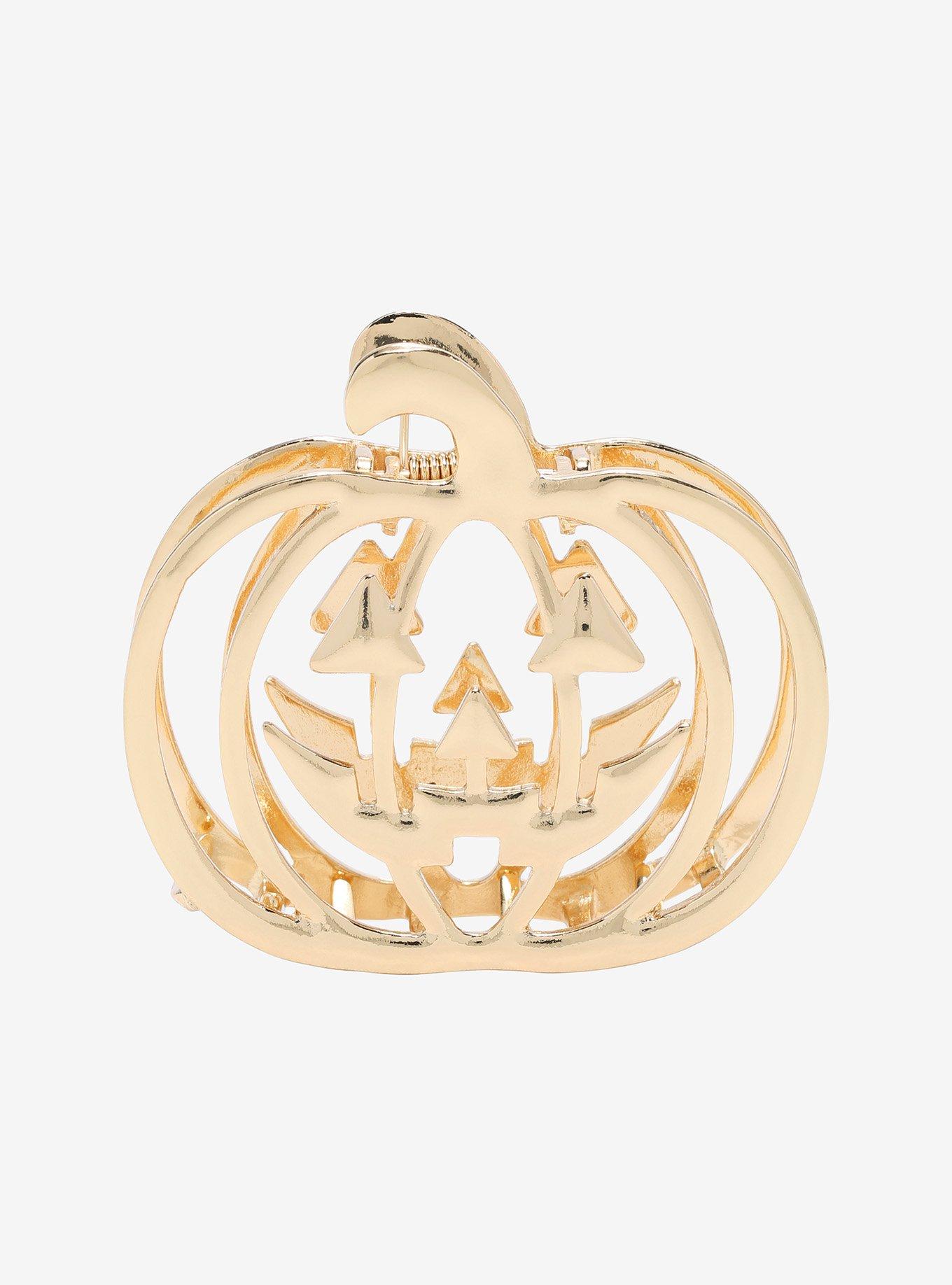Gold Pumpkin Hair Clip, , hi-res