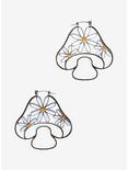 Mushroom Daisy Figural Hoop Earrings, , hi-res