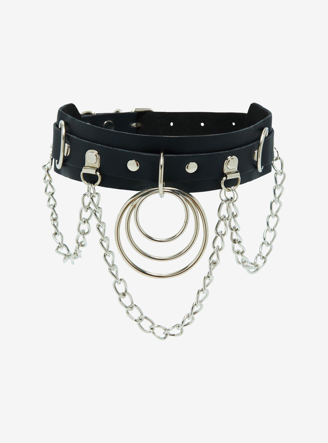 Triple O Ring Statement Chain Choker Hot Topic
