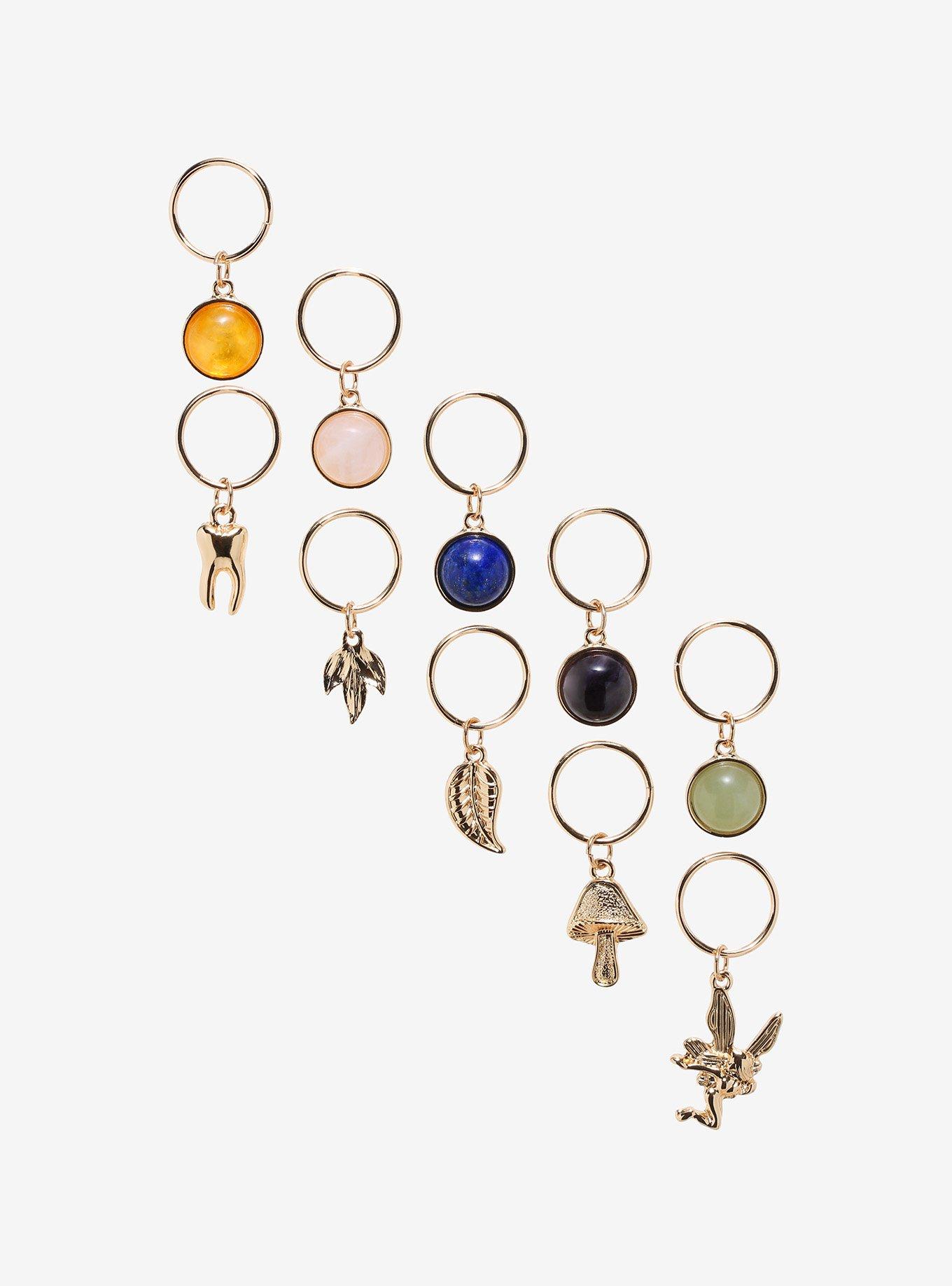 Fairy Stone Hair Rings Set Hot Topic